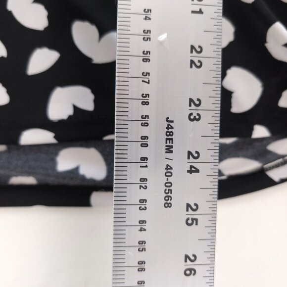 Michael Kors Women's Black/White VNeck Blouse Open Sleeves, Large - Picture 9 of 9